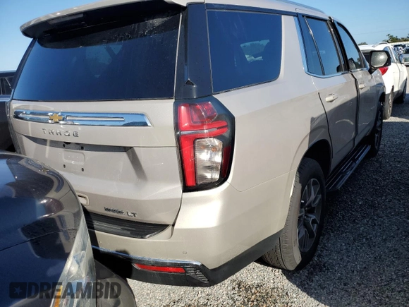 2023 Chevrolet Tahoe LT with VIN 1GNSCNKDXPR539574, listed as a Copart auction lot 74490004 with Not provided miles and Salvage title. Bid and sale history available at DreamBid. Image 3.
