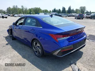2024 Hyundai Elantra SEL with VIN KMHLS4DG7RU771675, listed as a IAAI auction lot 42575704 with 3,716 mi miles and . Bid and sale history available at DreamBid. Image 3.