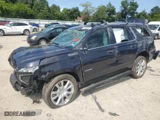 2023 Chevrolet Tahoe High Country with VIN 1GNSKTKT4PR253279, listed as a Copart auction lot 67980984 with 22,222 mi miles and Salvage Title. Bid and sale history available at carsss.com. Image 1.