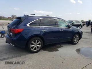 2016 Acura MDX w/Advance with VIN 5FRYD4H90GB017389, listed as a Copart auction lot 51211585 with 0 mi miles and Salvage Title. Bid and sale history available at carsss.com. Image 3.