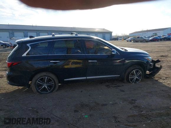 2019 Infiniti QX60 Pure with VIN 5N1DL0MM9KC555631, listed as a IAAI auction lot 41530910 with 83,351 mi miles and . Bid and sale history available at DreamBid. Image 13.