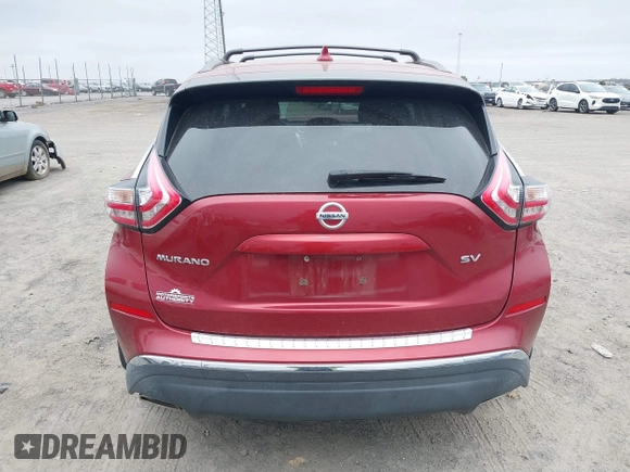 2018 Nissan Murano SV with VIN 5N1AZ2MG4JN163330, listed as a IAAI auction lot 41729187 with 94,229 mi miles and . Bid and sale history available at DreamBid. Image 16.