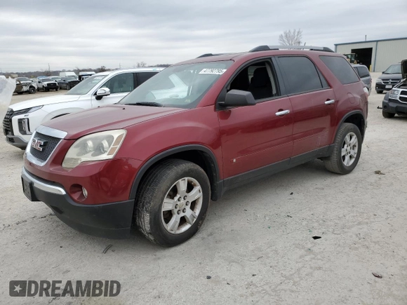 2010 GMC Acadia SLE with VIN 1GKLRLED2AJ162308, listed as a Copart auction lot 47792795 with 152,069 mi miles and Salvage Title. Bid and sale history available at DreamBid. Image 1.