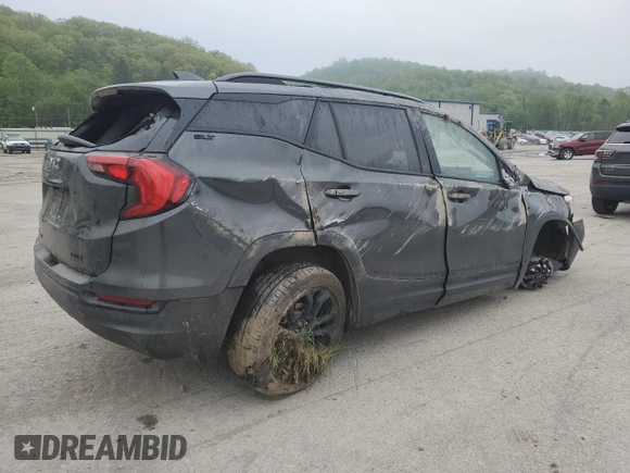 2020 GMC Terrain SLT with VIN 3GKALVEV6LL260427, listed as a Copart auction lot 56290705 with 60,390 mi miles and Salvage title. Bid and sale history available at DreamBid. Image 3.