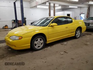 2002 Chevrolet Monte Carlo LS with VIN 2G1WW12E629309738, listed as a Copart auction lot 83078704 with 161,615 mi miles and Salvage Title. Bid and sale history available at carsss.com. Image 1.