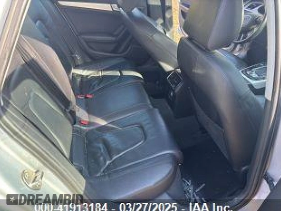 2015 Audi A4 Premium with VIN WAUBFAFL2FN005997, listed as a IAAI auction lot 41913184 with 108,438 mi miles. Bid and sale history available at carsss.com. Image 8.
