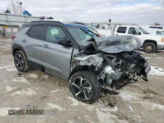2023 Chevrolet TrailBlazer RS with VIN KL79MTSL7PB195918, listed as a Copart auction lot 46380325 with Not Provided miles and Salvage Title. Bid and sale history available at DreamBid. Image 4.