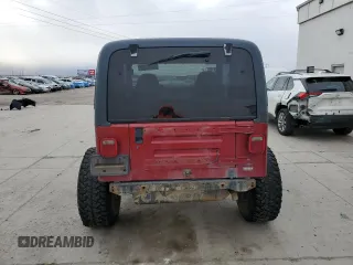 1998 Jeep Wrangler Sport with VIN 1J4FY19S7WP775578, listed as a Copart auction lot 43420485 with 157,316 mi miles and Salvage Title. Bid and sale history available at carsss.com. Image 6.
