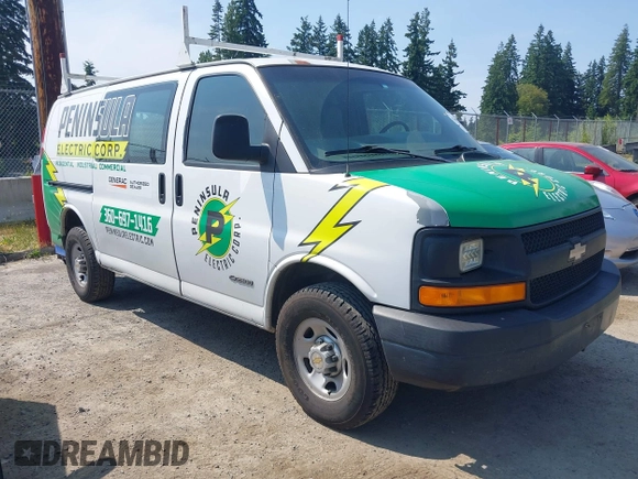 2005 Chevrolet Express Cargo with VIN 1GCGG25V651130764, listed as a IAAI auction lot 42494021 with 203,357 mi miles and . Bid and sale history available at DreamBid. Image 1.