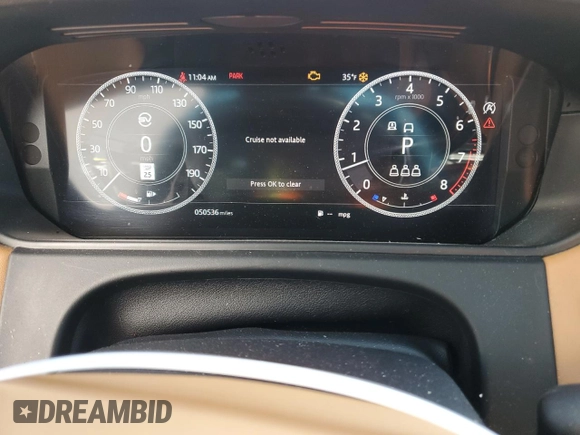 2020 Land Rover Range Rover with VIN SALYU2EE0LA296152, listed as a Copart auction lot 87899065 with 50,536 mi miles and Salvage title. Bid and sale history available at DreamBid. Image 9.