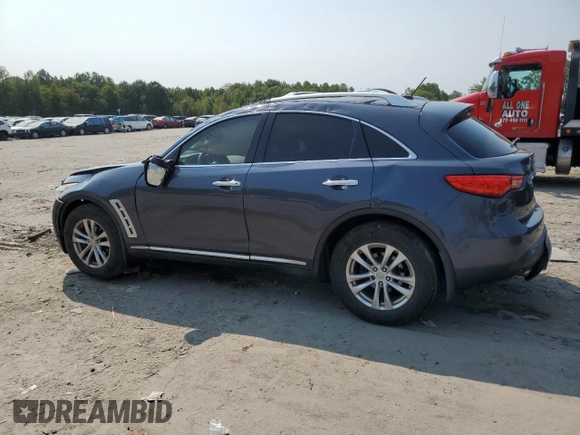 2010 Infiniti FX35 with VIN JN8AS1MW6AM853746, listed as a Copart auction lot 71623434 with 0 mi miles and Salvage Title. Bid and sale history available at carsss.com. Image 2.