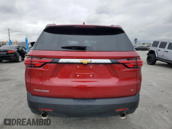 2023 Chevrolet Traverse LT Cloth with VIN 1GNERGKW2PJ315934, listed as a Copart auction lot 53751945 with 4,932 mi miles and Salvage title. Bid and sale history available at DreamBid. Image 6.