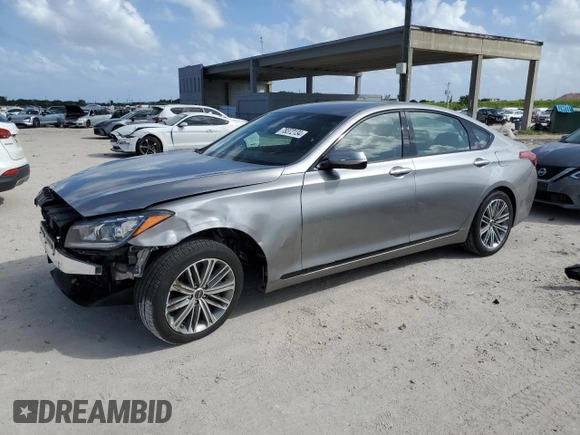 2020 Genesis G80 3.8L with VIN KMTFN4JE2LU332663, listed as a Copart auction lot 78372134 with 15,812 mi miles and Salvage Title. Bid and sale history available at carsss.com. Image 1.