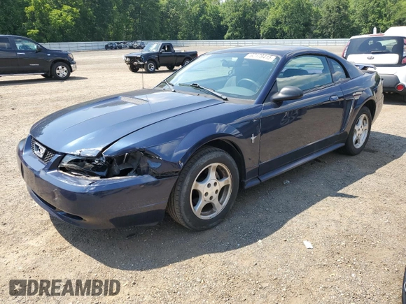 2002 Ford Mustang Standard with VIN 1FAFP40442F202944, listed as a Copart auction lot 62178415 with 124,619 mi miles and Salvage title. Bid and sale history available at DreamBid. Image 1.
