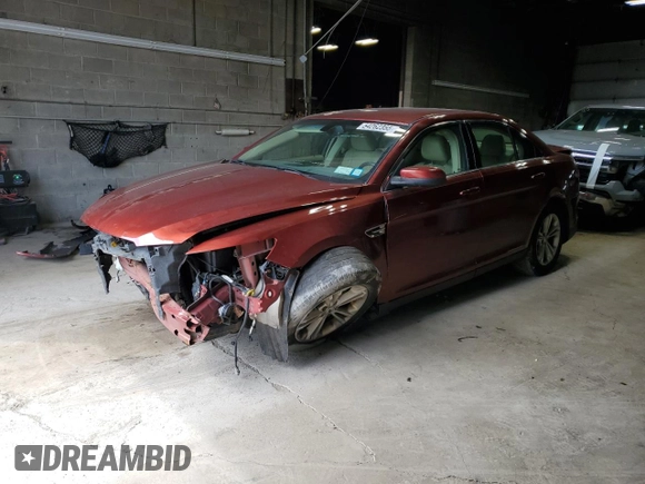 2014 Ford Taurus SEL with VIN 1FAHP2E83EG155185, listed as a Copart auction lot 54262355 with 0 mi miles and Salvage Title. Bid and sale history available at carsss.com. Image 1.
