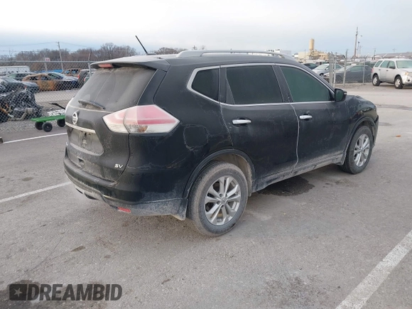 2015 Nissan Rogue SL with VIN 5N1AT2MT3FC808454, listed as a IAAI auction lot 41212587 with 102,563 mi miles. Bid and sale history available at carsss.com. Image 4.