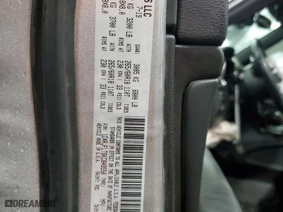 2019 Jeep Grand Cherokee Trailhawk with VIN 1C4RJFLT6KC849550, listed as a Copart auction lot 84006364 with 54,518 mi miles and Salvage Title. Bid and sale history available at carsss.com. Image 14.