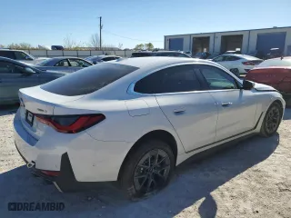 2023 BMW i4 eDrive40 with VIN WBY73AW0XPFR29122, listed as a Copart auction lot 80804373 with 1,582 mi miles. Bid and sale history available at carsss.com. Image 3.