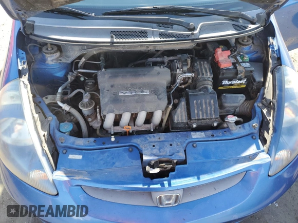 2007 Honda Fit with VIN JHMGD38487S057555, listed as a Copart auction lot 71265614 with 198,087 mi miles and Salvage Title. Bid and sale history available at carsss.com. Image 11.