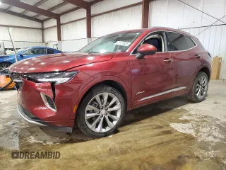 2021 Buick Envision Avenir with VIN LRBFZSR42MD166292, listed as a Copart auction lot 41737605 with 21,560 mi miles and Salvage Title. Bid and sale history available at carsss.com. Image 1.