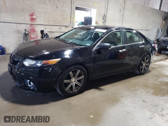 2011 Acura TSX with VIN JH4CU2F61BC013168, listed as a Copart auction lot 64827635 with 185,147 mi miles and Salvage title. Bid and sale history available at DreamBid. Image 1.