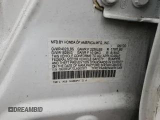 2020 Acura ILX w/Premium Pkg with VIN 19UDE2F77LA007577, listed as a Copart auction lot 70630742 with Not Provided miles. Bid and sale history available at carsss.com. Image 13.