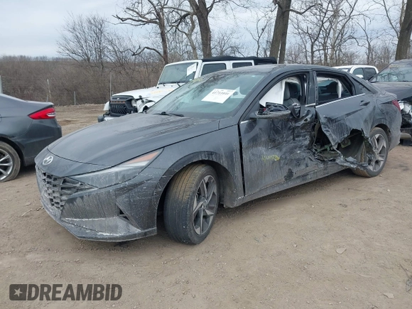 2021 Hyundai Elantra Limited with VIN 5NPLP4AG5MH013069, listed as a IAAI auction lot 41711016 with 43,769 mi miles and . Bid and sale history available at DreamBid. Image 6.