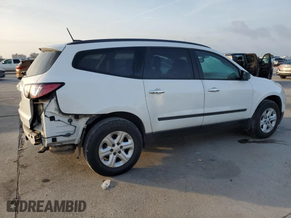 2017 Chevrolet Traverse LS with VIN 1GNKRFKD1HJ183777, listed as a Copart auction lot 54166265 with 205,567 mi miles and Salvage Title. Bid and sale history available at carsss.com. Image 3.
