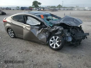 2013 Hyundai Elantra Limited with VIN 5NPDH4AE3DH385400, listed as a Copart auction lot 52817325 with 119,294 mi miles and Salvage Title. Bid and sale history available at DreamBid. Image 4.
