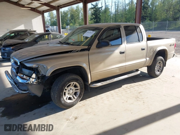 2003 Dodge Dakota SLT with VIN 1D7HG48N03S344321, listed as a IAAI auction lot 42074421 with 96,489 mi miles and . Bid and sale history available at DreamBid. Image 2.
