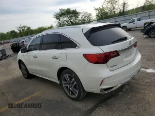 2019 Acura MDX Sport Hybrid w/Advance Pkg with VIN 5J8YD7H70KL001198, listed as a Copart auction lot 52866574 with 76,672 mi miles and Salvage Title. Bid and sale history available at carsss.com. Image 2.