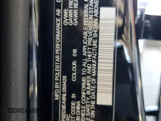 2022 Polestar 2 z VIN LPSED3KA8NL059426, wystawiony jako Copart lot #54892445 z przebiegiem 44 172 mil mil oraz Szkody całkowita. Historia ofert i sprzedaży dostępna na DreamBid. Obrazek 13.