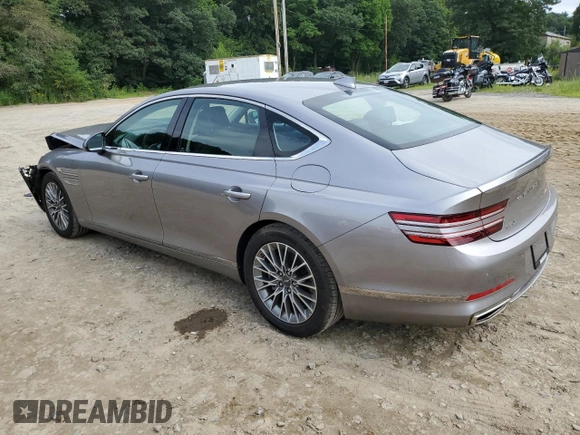 2023 Genesis G80 2.5T with VIN KMTGB4SC4PU193054, listed as a Copart auction lot 66699664 with 26,074 mi miles and Salvage Title. Bid and sale history available at DreamBid. Image 2.
