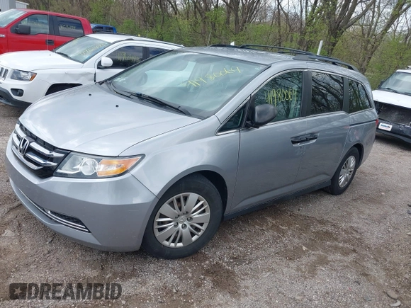 2016 Honda Odyssey LX with VIN 5FNRL5H23GB028338, listed as a IAAI auction lot 41980064 with 186,403 mi miles and . Bid and sale history available at DreamBid. Image 17.