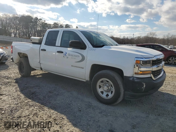 2018 Chevrolet Silverado 1500 Work Truck with VIN 1GCRCNEHXJZ329151, listed as a Copart auction lot 42124075 with 95,890 mi miles and Salvage Title. Bid and sale history available at carsss.com. Image 4.