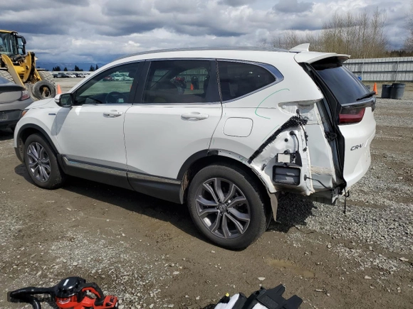 2021 Honda CR-V Hybrid Touring with VIN 7FART6H99ME010767, listed as a Copart auction lot 51293615 with 33,177 mi miles and Salvage Title. Bid and sale history available at carsss.com. Image 2.