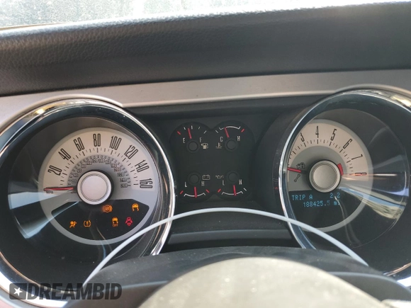 2011 Ford Mustang V6 with VIN 1ZVBP8AM6B5125933, listed as a Copart auction lot 54774485 with 188,425 mi miles and Salvage title. Bid and sale history available at DreamBid. Image 9.