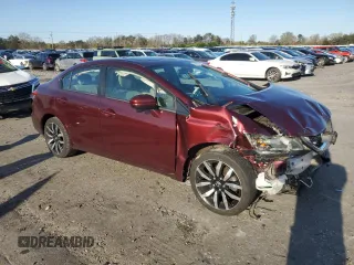 2015 Honda Civic Sedan EX-L with VIN 19XFB2F90FE288494, listed as a Copart auction lot 51296495 with 98,298 mi miles and Salvage Title. Bid and sale history available at carsss.com. Image 4.