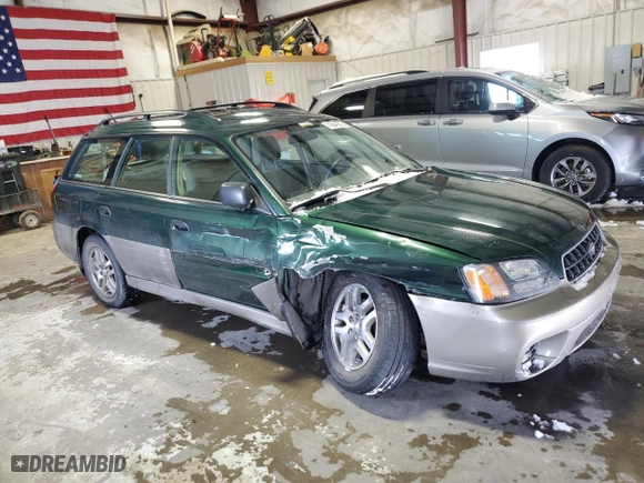 2003 Subaru Legacy Wagon Outback with VIN 4S3BH665437645253, listed as a Copart auction lot 43649875 with 78,675 mi miles and Clean Title. Bid and sale history available at carsss.com. Image 4.