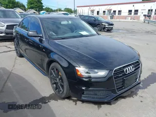 2014 Audi A4 Premium Plus z VIN WAUHFAFL8EN015507, wystawiony jako IAAI lot #42332397 z przebiegiem 100 838 mil mil oraz . Historia ofert i sprzedaży dostępna na DreamBid. Obrazek 1.