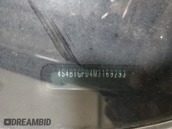 2021 Subaru Outback Touring XT with VIN 4S4BTGPD4M3169293, listed as a Copart auction lot 56160555 with 44,630 mi miles and Salvage title. Bid and sale history available at DreamBid. Image 12.