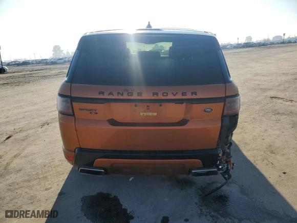2020 Land Rover Range Rover Sport HST with VIN SALWS2RU0LA879884, listed as a Copart auction lot 89211035 with 52,494 mi miles and Salvage Title. Bid and sale history available at carsss.com. Image 6.