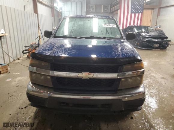 2004 Chevrolet Colorado LT w/1LT with VIN 1GCDT146048209033, listed as a Copart auction lot 81694404 with 128,162 mi miles and Salvage Title. Bid and sale history available at carsss.com. Image 5.