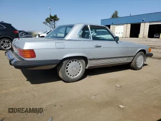 1988 Mercedes-Benz 560 Series 560SL with VIN WDBBA48D6JA080676, listed as a Copart auction lot 49995985 with 66,376 mi miles and Salvage Title. Bid and sale history available at carsss.com. Image 3.