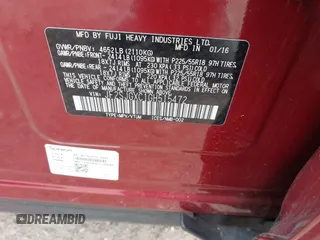 2016 Subaru Forester XT Touring z VIN JF2SJGXC1GH515472, wystawiony jako IAAI lot #42026608 z przebiegiem 124 674 mil mil oraz . Historia ofert i sprzedaży dostępna na DreamBid. Obrazek 9.