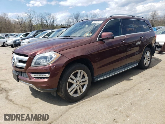2015 Mercedes-Benz GL with VIN 4JGDF6EE1FA492608, listed as a Copart auction lot 50764834 with 73,668 mi miles. Bid and sale history available at carsss.com. Image 1.
