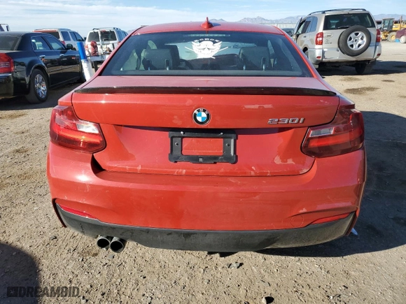 2017 BMW 2 Series 230i with VIN WBA2F9C31HV635922, listed as a Copart auction lot 46371695 with 45,947 mi miles and Salvage Title. Bid and sale history available at carsss.com. Image 6.