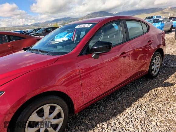 2015 Mazda 3 i SV with VIN JM1BM1T72F1228385, listed as a Copart auction lot 54739375 with 94,322 mi miles and Salvage Title. Bid and sale history available at DreamBid. Image 13.