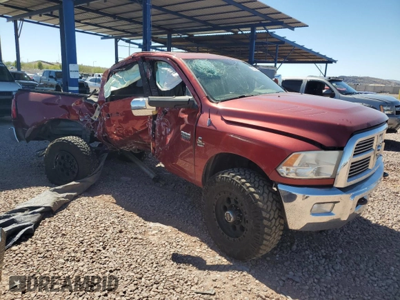 2011 Ram 2500 Laramie Longhorn with VIN 3D7UT2CL2BG550167, listed as a Copart auction lot 49784655 with 181,335 mi miles and Salvage title. Bid and sale history available at DreamBid. Image 4.
