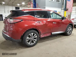 2015 Nissan Murano SV with VIN 5N1AZ2MH6FN242904, listed as a Copart auction lot 49175255 with 117,720 mi miles and Salvage Title. Bid and sale history available at carsss.com. Image 3.